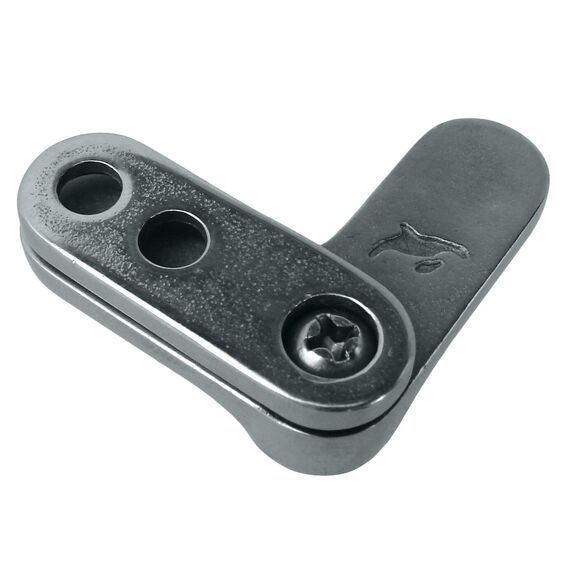 Fecho / Trava de Pressão L p/ Tampas e Portas de Ármário Em Inox