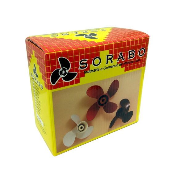 Hélice Mercury 8/9.9HP 8.5 x 8.5 Estriada c/ Escape (Mod: SEAPRO) - SORABO