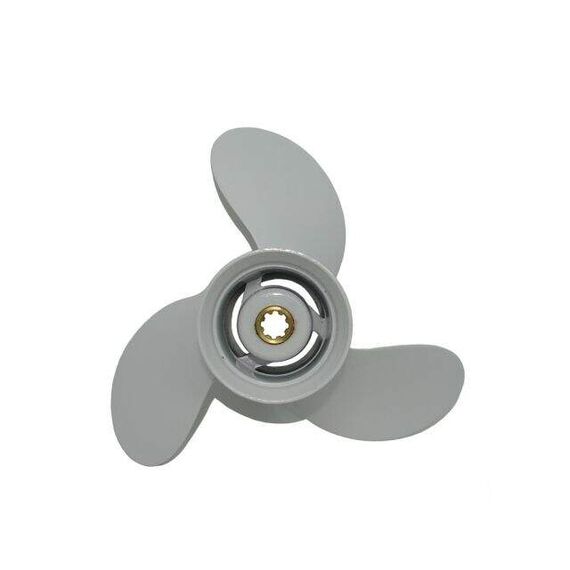 Hélice Yamaha 25-30HP 9.7/8 x 14 Estriada c/ Escape (Mod: GMHS)