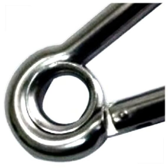 Mosquetão Engate Rápido c/ Olhal Em Inox - 8 x 80 mm