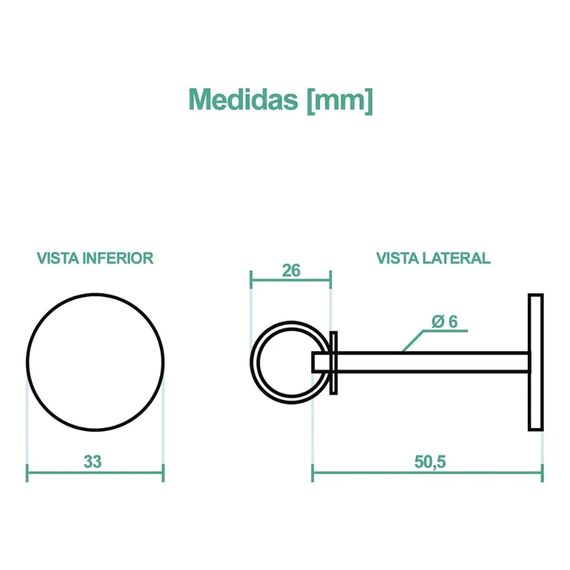 Puxador De Paineiro s/ Mola 5 cm - INOX - Seachoice