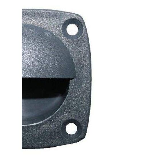 Puxador de Tampas de Embutir em ABS Cinza