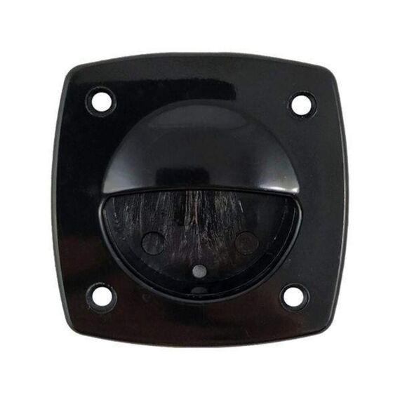 Puxador de Tampas de Embutir em ABS Preto - Quadrado 7,5cm