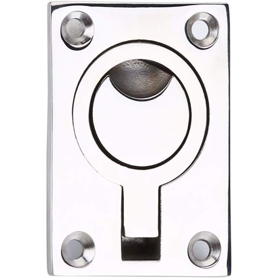 Puxador de Tampas de Embutir em Aço Fundido 44 x 63 mm - Retangular