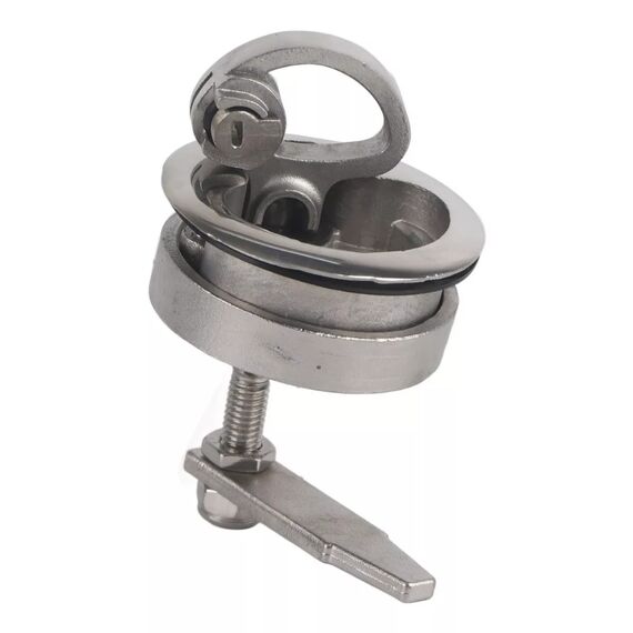 Puxador/Fechadura c/ Chave p/ Portas até 1-1/8 pol - INOX