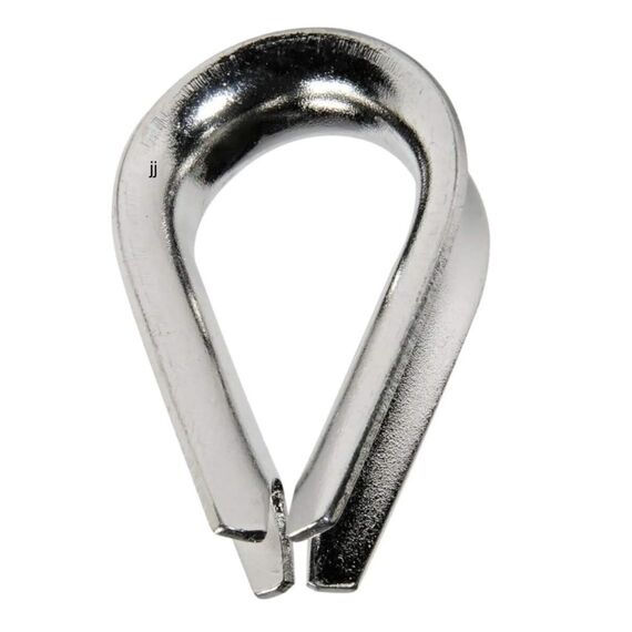 Sapatilha p/ Cabos em Aço Inox - 6mm - 35x22