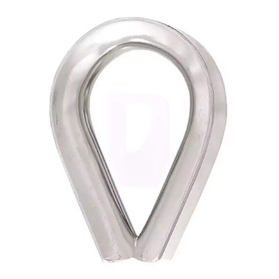 Sapatilha p/ Cabos em Aço Inox - 8mm - 45x27