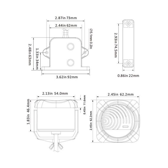 Automático Digital com Sinal Luminoso e Sonoro 12V 20A Alarme 92DB
