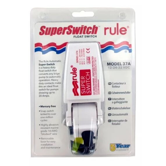 Automático p/ Bombas de Porão 12/24/32V - 20A - Rule