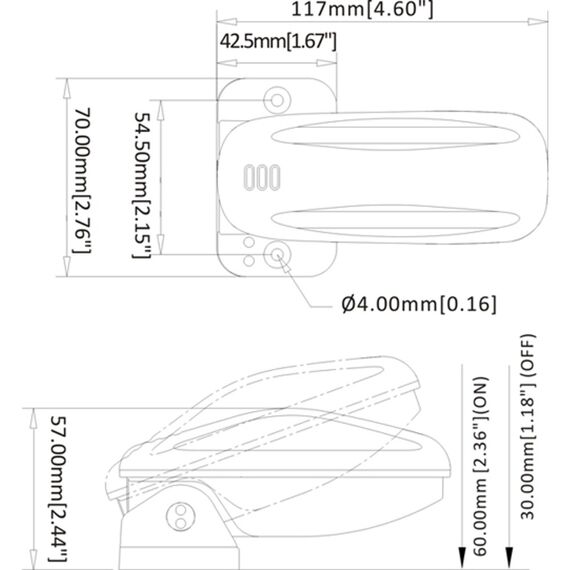 Automático p/ Bombas de Porão 12/24V - Esfera - 18/8A - Seaflo