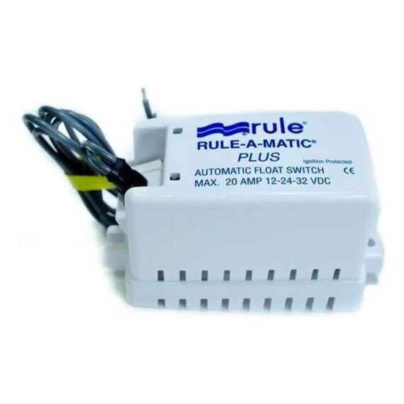 Automático p/ Bombas de Porão c/ Capa Protetora 12/24/32V - 20A - Rule