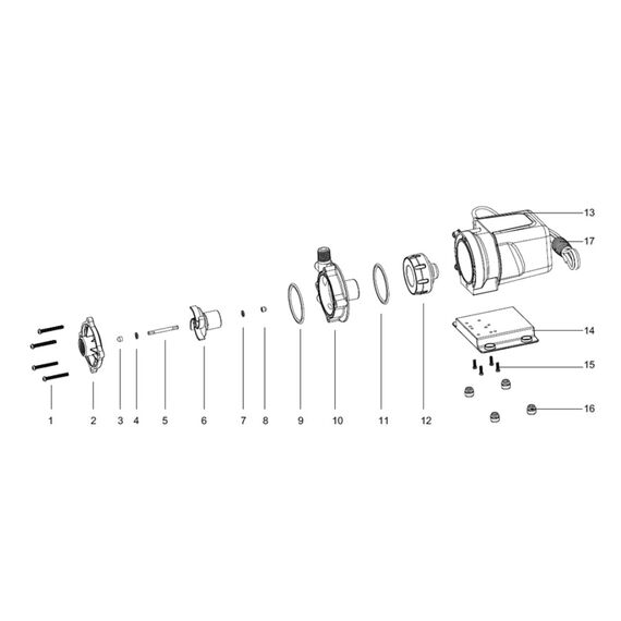 Bomba de Circulação p/ Ar condicionado 24.000 BTU - Seaflo 8.5 Gpm - 115V