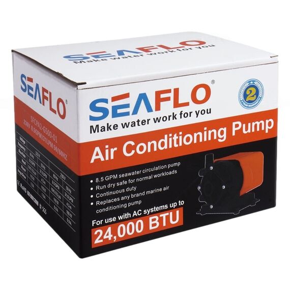 Bomba de Circulação p/ Ar condicionado 24.000 BTU - Seaflo 8.5 Gpm - 115V