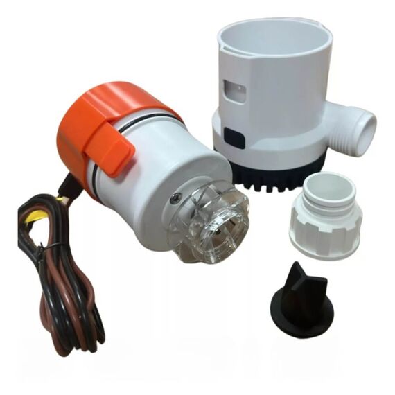Bomba De Porão Não Automática c/ Bico Seaflo 1.500Gph - 5.677 Litros Hora -12v - 4.5A - 13AS
