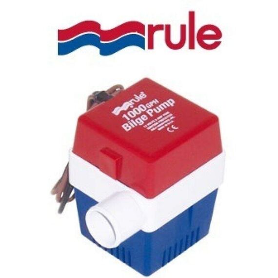 Bomba De Porão Rule 1.000 Gph - 3.785 Litros Hora - 12v