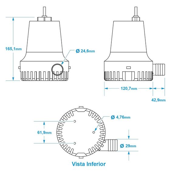 Bomba De Porão Seachoice 2.000 Gph - 7.569 Litros Hora - 12v