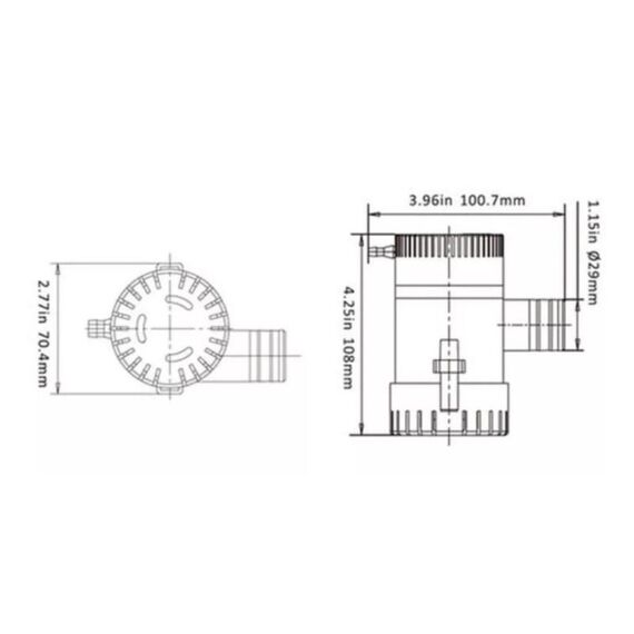 Bomba De Porão Seaflo 1.100 Gph - 4.164 Litros Hora - 12v