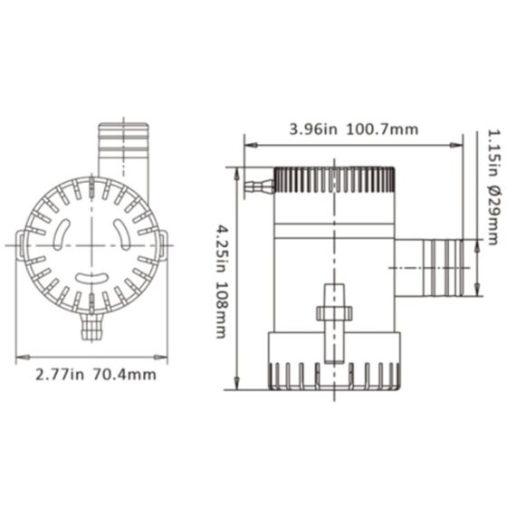 Bomba De Porão Seaflo 1.100 Gph - 4.164 Litros Hora - 24v