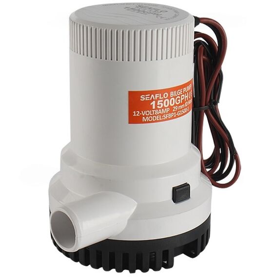 Bomba De Porão Seaflo 1.500 Gph - 5.677 Litros Hora - 24v