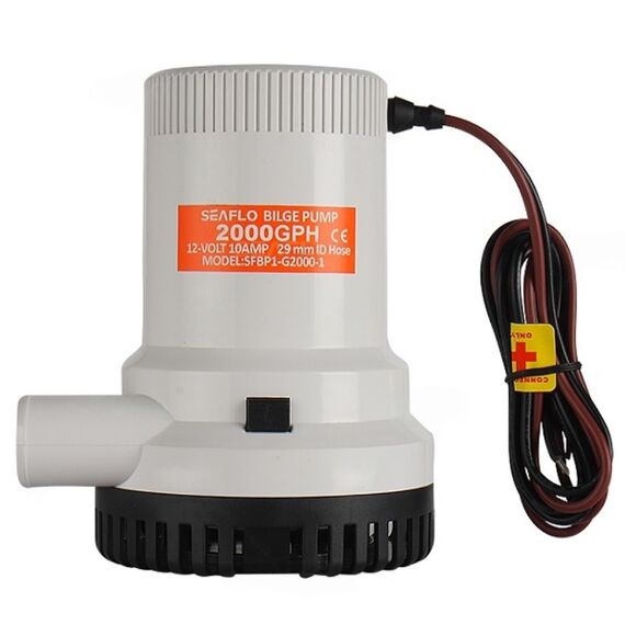 Bomba De Porão Seaflo 2.000 Gph - 7.569 Litros Hora - 24v