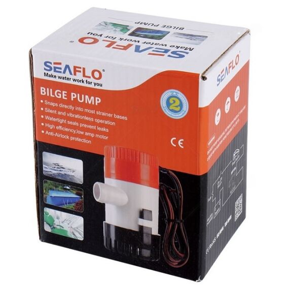 Bomba de Porão Seaflo 350 Gph - 1.325 Litros Hora - 24v