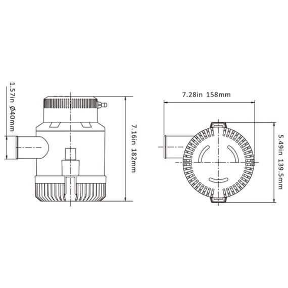 Bomba De Porão Seaflo 3.000 Gph - 11.355 Litros Hora - 24v
