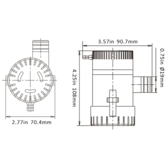 Bomba De Porão Seaflo 500 Gph - 1.892 Litros Hora - 12v
