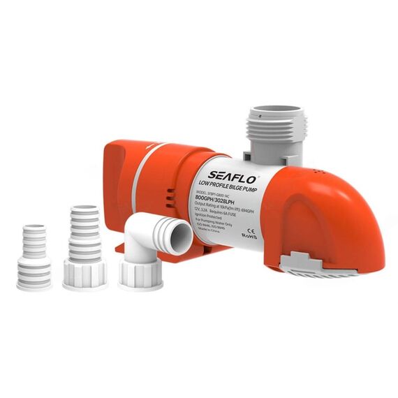 Bomba De Porão Seaflo 800 Gph - 3.028 Litros Hora - 12v - Horizontal c/ Automático