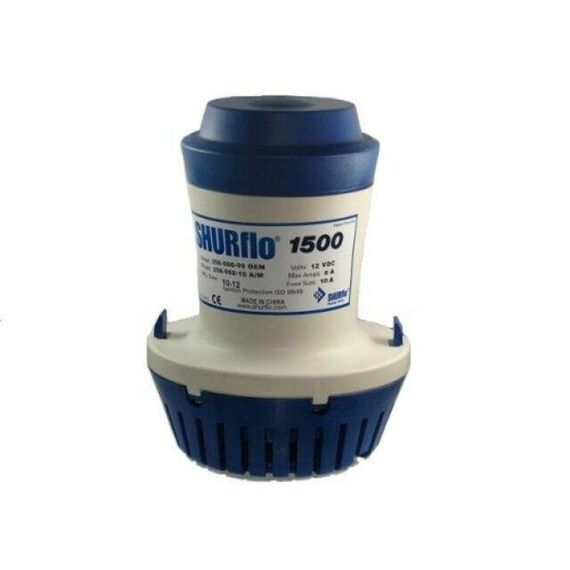 Bomba De Porão Shurflo 1.500 Gph - 5.677 Litros Hora - 12v