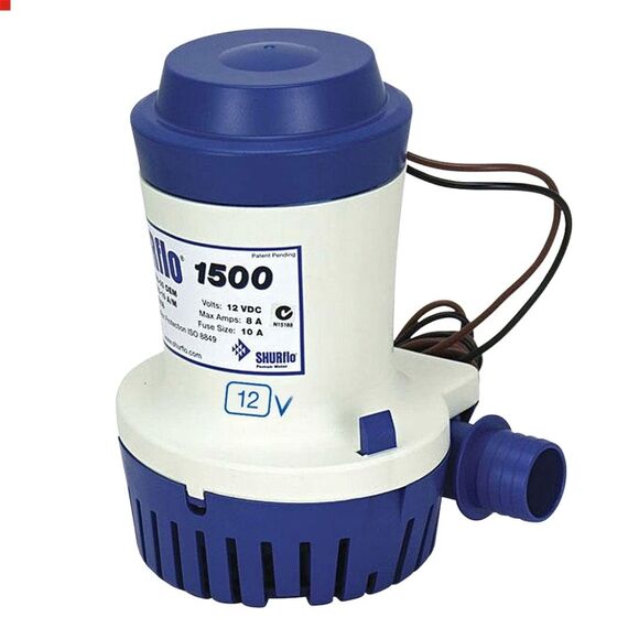 Bomba De Porão Shurflo 1.500 Gph - 5.677 Litros Hora - 12v