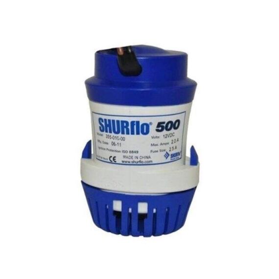 Bomba De Porão Shurflo 500 Gph - 1.892 Litros Hora - 12v