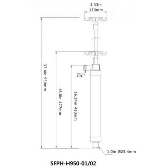 Bomba De Porão Sucção Manual Seaflo - Preta