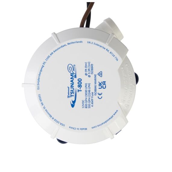 Bomba De Porão Tsunami 800 Gph - 3.028 Litros Hora - 12v