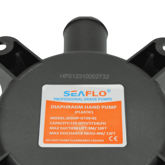 Bomba De Sucção Manual Seaflo 720 Gph - 2.725 Litros Hora