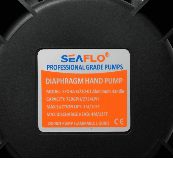Bomba De Sucção Manual Seaflo 720 Gph - 2.725 Litros Hora - Cabo Removível