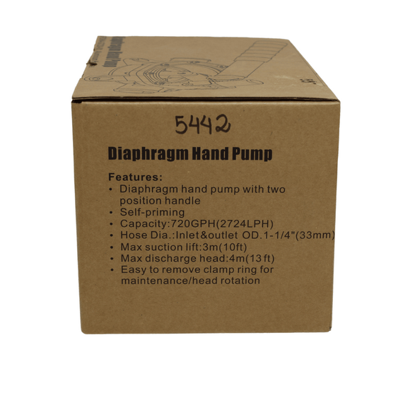 Bomba De Sucção Manual Seaflo 720 Gph - 2.725 Litros Hora - Cabo Removível