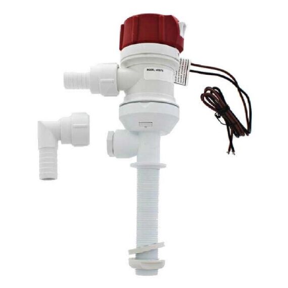 Bomba p/ Viveiro Rule c/ Haste de Rosca 500 Gph - 1.890 Litros Hora - 12v