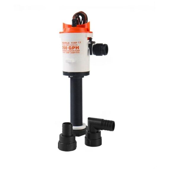 Bomba p/ Viveiro Seaflo c/ Haste de Rosca 350 Gph - 1.325 Litros Hora - 12v