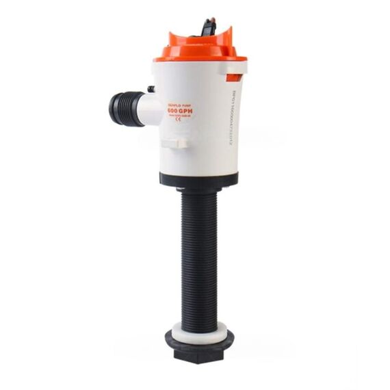 Bomba p/ Viveiro Seaflo c/ Haste de Rosca 600 Gph - 2.271 Litros Hora - 12v