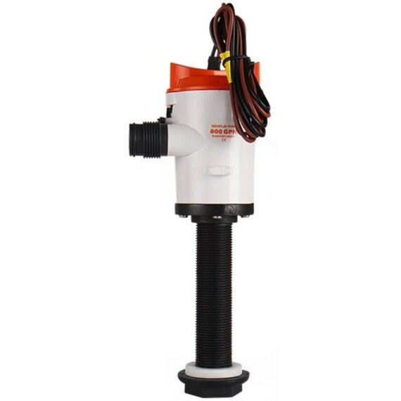 Bomba p/ Viveiro Seaflo c/ Haste de Rosca 800 Gph - 3.028 Litros Hora - 12v