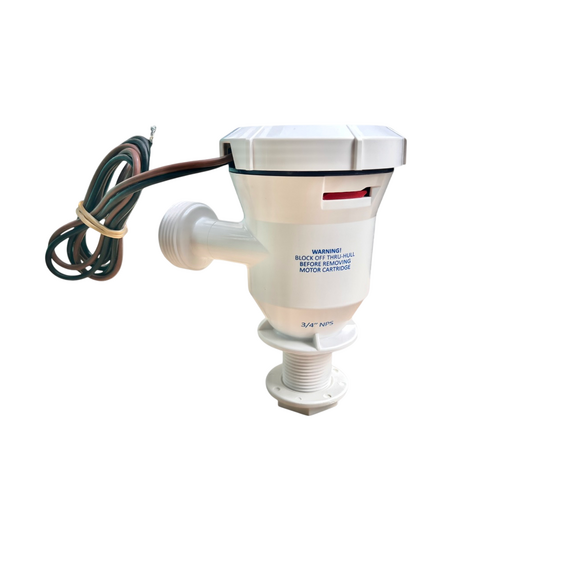 Bomba p/ Viveiro Tsunami c/ Haste de Rosca Curta 800 Gph - 3.028 Litros Hora - 12v