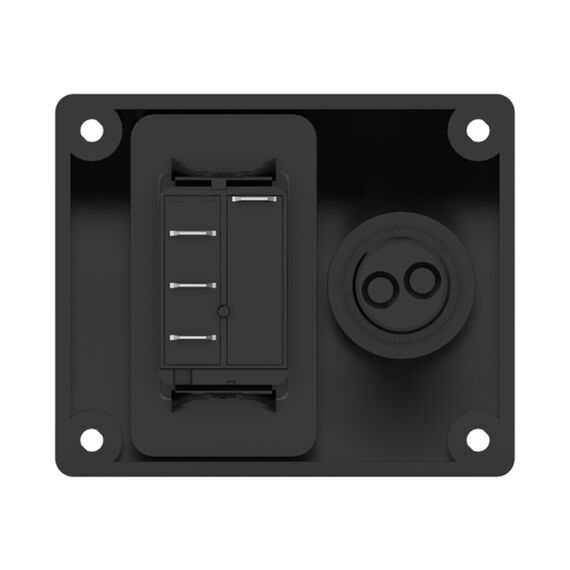 Chave de Painel Blindada p/ Bomba de Porão - Manual/Off/Automático - Alarme - Seaflo