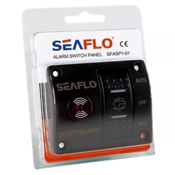 Chave de Painel Blindada p/ Bomba de Porão - Manual/Off/Automático - Alarme - Seaflo