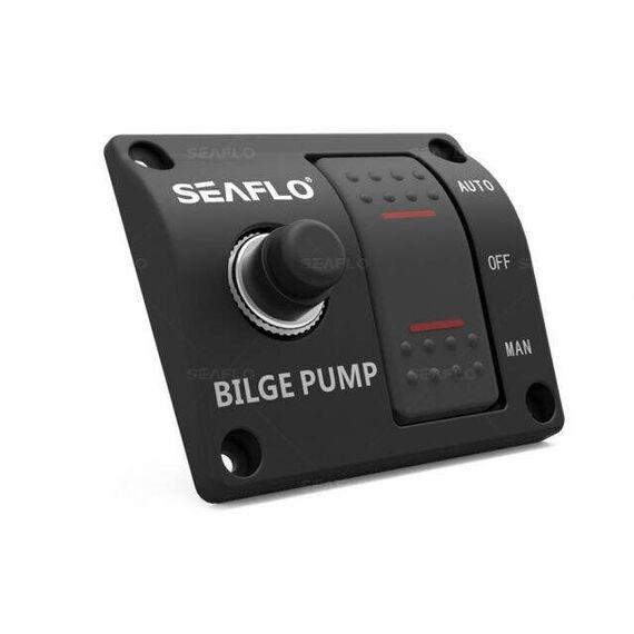 Chave de Painel Blindada p/ Bomba de Porão - Manual/Off/Automático - Seaflo