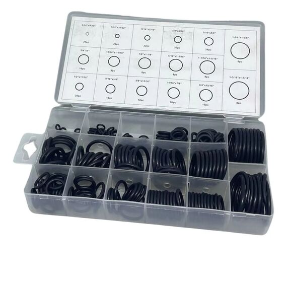 Conjunto De Vedação Anéis de Borracha - ORING - 222 peças