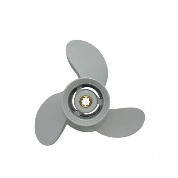 Hélice Yamaha 40-55 2T, 40-50-60HP 4T 11.3/8 x 12 Estriada c/ Escape (Mod: 2 e 4 Tempos)