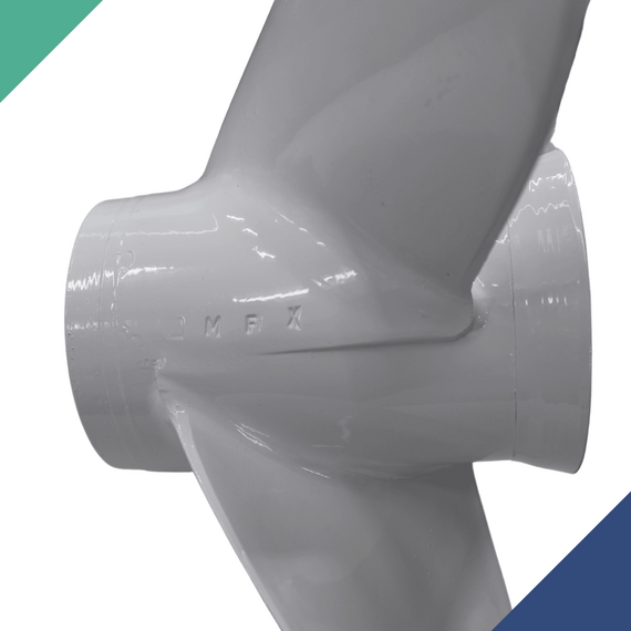 Hélice Yamaha 60-140HP 2T e 90/115HP 4T 13.1/4 x 15 Estriada c/ Escape (Mod: 2 e 4 Tempos)