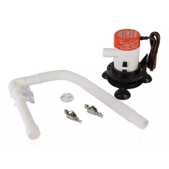 Kit Portátil Bomba p/ Viveiro Seaflo 350 Gph - 12v + Aspersor Ajustável
