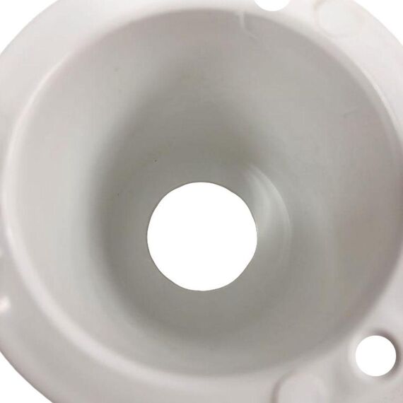 Base Plástica de Embutir c/ Tampa Emborrachada p/ Chuveiro de Popa