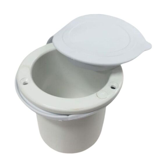 Base Plástica de Embutir c/ Tampa Emborrachada p/ Chuveiro de Popa SR
